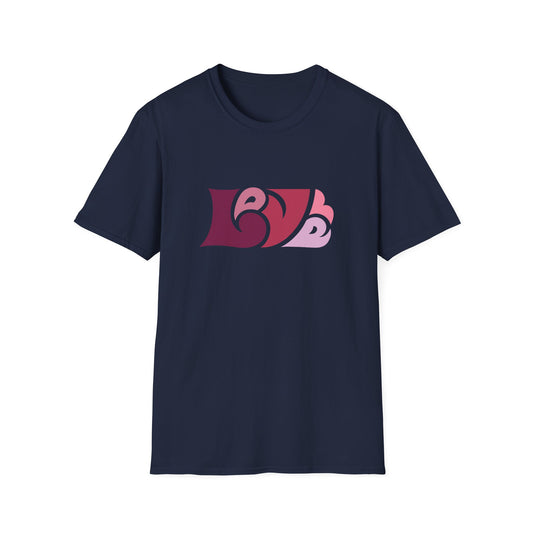 Unisex LOVE T-Shirt (Burgandy palette)
