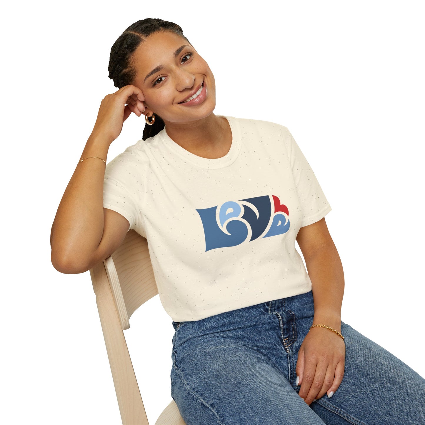 Unisex LOVE T-Shirt (Blue palette)