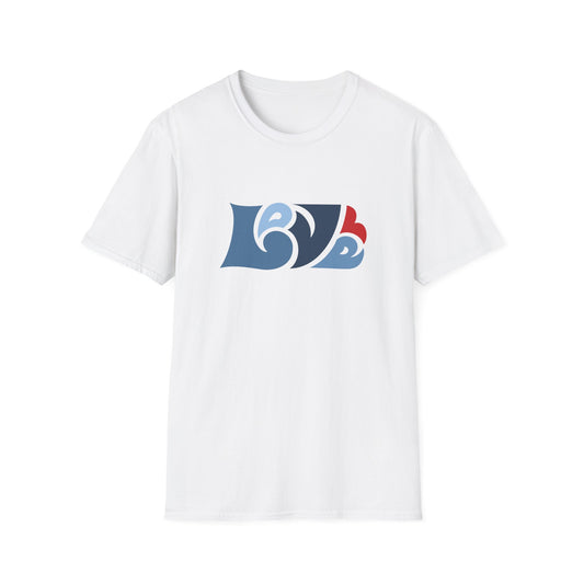 Unisex LOVE T-Shirt (Blue palette)